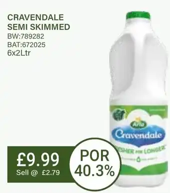 Bestway CRAVENDALE SEMI SKIMMED offer