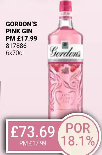 Bestway GORDON'S PINK GIN offer