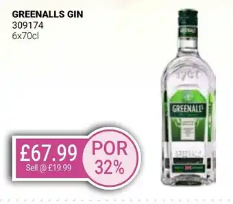 Bestway GREENALLS GIN offer