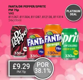 Bestway FANTA/DR PEPPER/SPRITE offer