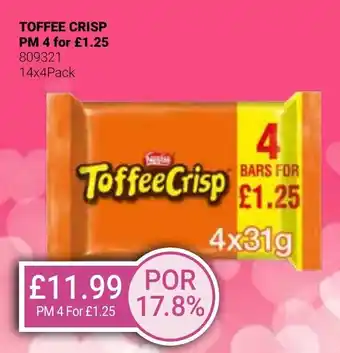 Bestway TOFFEE CRISP offer