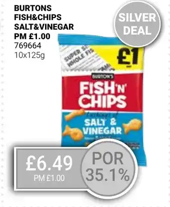 Bestway BURTONS FISH&CHIPS SALT&VINEGAR offer