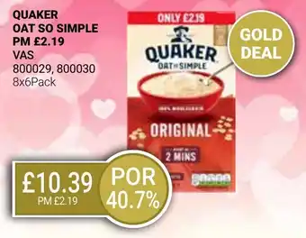 Bestway QUAKER OAT SO SIMPLE offer