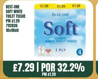 Bestway BEST-ONE SOFT WHITE TOILET TISSUE offer