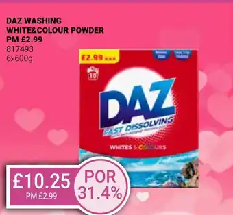 Bestway DAZ WASHING WHITE&COLOUR POWDER offer