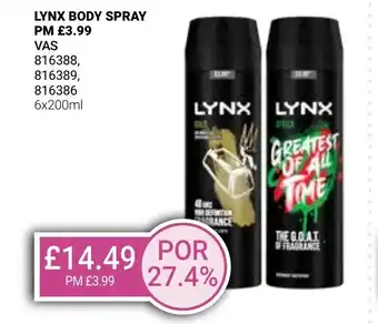 Bestway LYNX BODY SPRAY offer