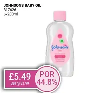 Bestway JOHNSONS BABY OIL offer