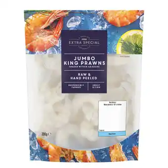 Asda ASDA Extra Special Raw & Peeled Jumbo King Prawns offer