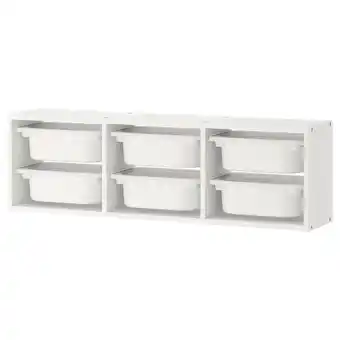 IKEA Trofast Wall storage, white/white, 99x21x30 cm offer