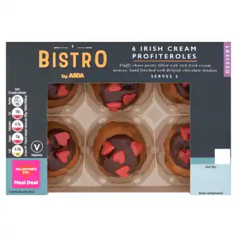 Asda Bistro by ASDA 6 Irish Cream Profiteroles offer