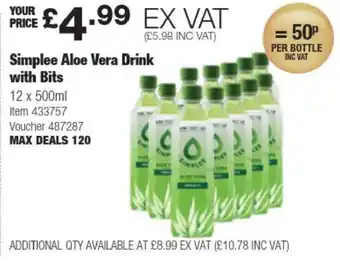 Costco Simplee Aloe Vera Drink with Bits offer