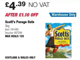 Costco Scott's Porage Oats offer