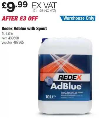 Costco Redex Adblue with Spout 10 Litre offer