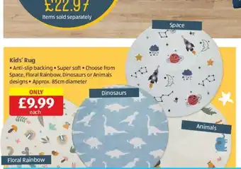 Aldi Kids' Rug offer