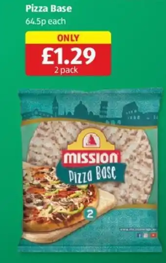 Aldi Pizza Base offer