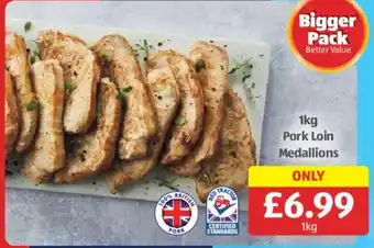 Aldi 1kg Pork Loin Medallions offer