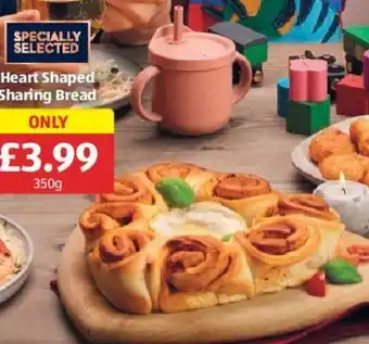 Aldi Heart Shaped Sharing Bread offer