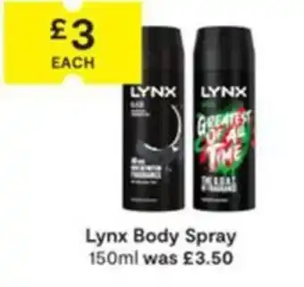 SuperValu Lynx Body Spray 150ml offer