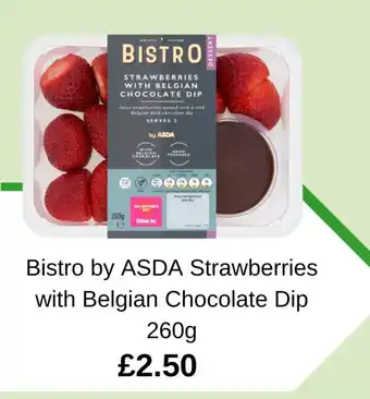 Asda Bistro by ASDA Strawberries with Belgian Chocolate Dip 260g offer