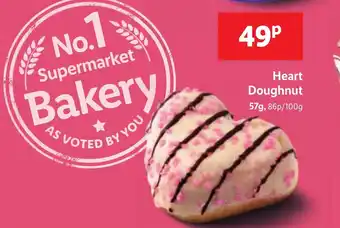 Lidl Heart Doughnut 57g offer