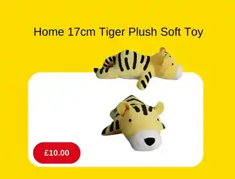 Argos Home 17cm Tiger Plush Soft Toy offer