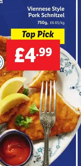 Lidl Viennese Style Pork Schnitzel offer