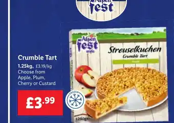 Lidl Crumble Tart offer