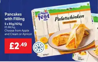 Lidl Pancakes with Filling offer