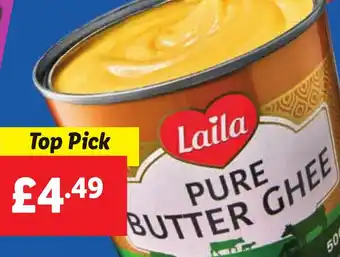 Lidl LAILA Pure Butter Ghee offer