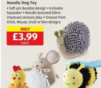 Aldi Noodle Dog Toy offer