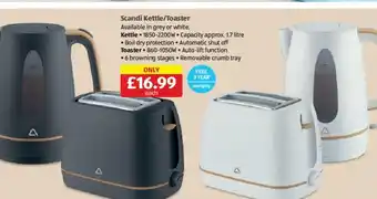 Aldi Scandi Kettle/Toaster offer