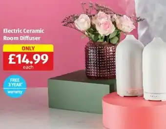 Aldi Electric Ceramic Room Diffuser offer