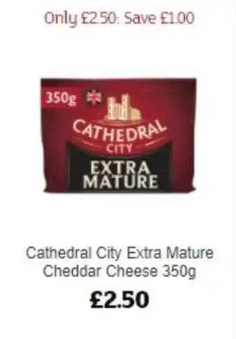 Sainsbury's Cathedral City Extra Mature Cheddar Cheese 35g offer