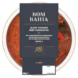 Asda Bom Bahia by ASDA Slow Cooked Beef Madras 400g offer
