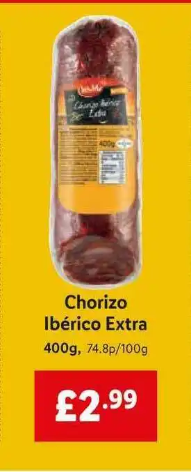 Lidl Chorizo Ibérico Extra Sol&mar offer