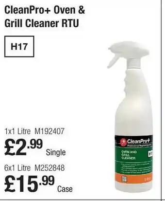 Makro CleanPro+ Oven & Grill Cleaner RTU offer