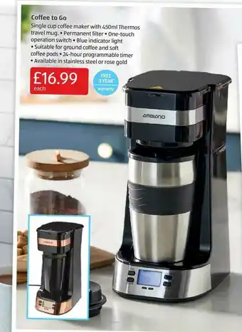 Aldi Coffee To Go offer