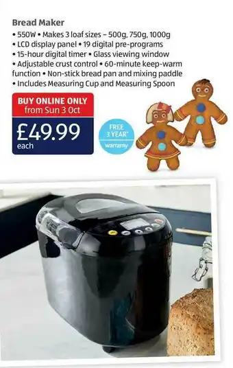 Aldi Bread Maker offer