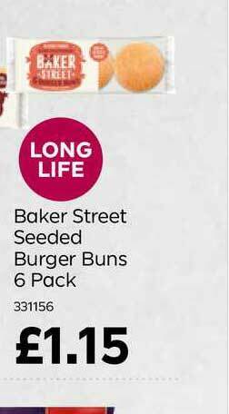 Bestway Baker Street Seeded Burger Buns 6 Pack offer