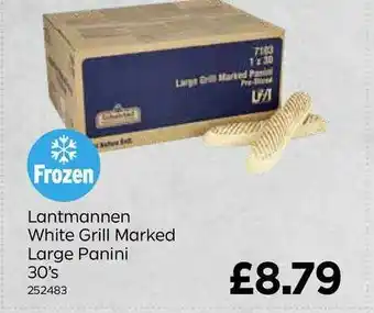 Bestway Lantmannen White Grill Marked Larged Panini 30's offer