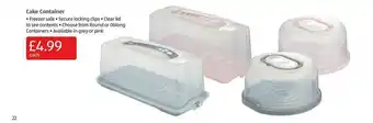 Aldi Cake Container offer