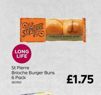 Bestway St Pierre Brioche Burger Buns 6 Pack offer