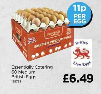 Bestway Essentially Catering 60 Medium British Eggs offer