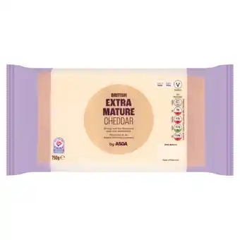 Asda ASDA British Extra Mature Cheddar 750g offer