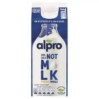 Asda Alpro Plant-Based Whole Milk 750ml offer
