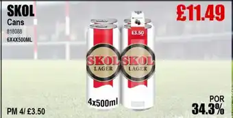 Bestway SKOL Cans offer