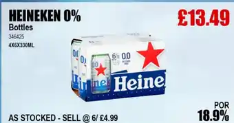 Bestway HEINEKEN 0% Bottles offer