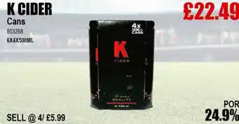 Bestway K CIDER Cans offer