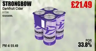 Bestway STRONGBOW Darkfruit Cider offer