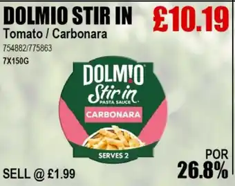 Bestway DOLMIO STIR IN Tomato / Carbonara offer